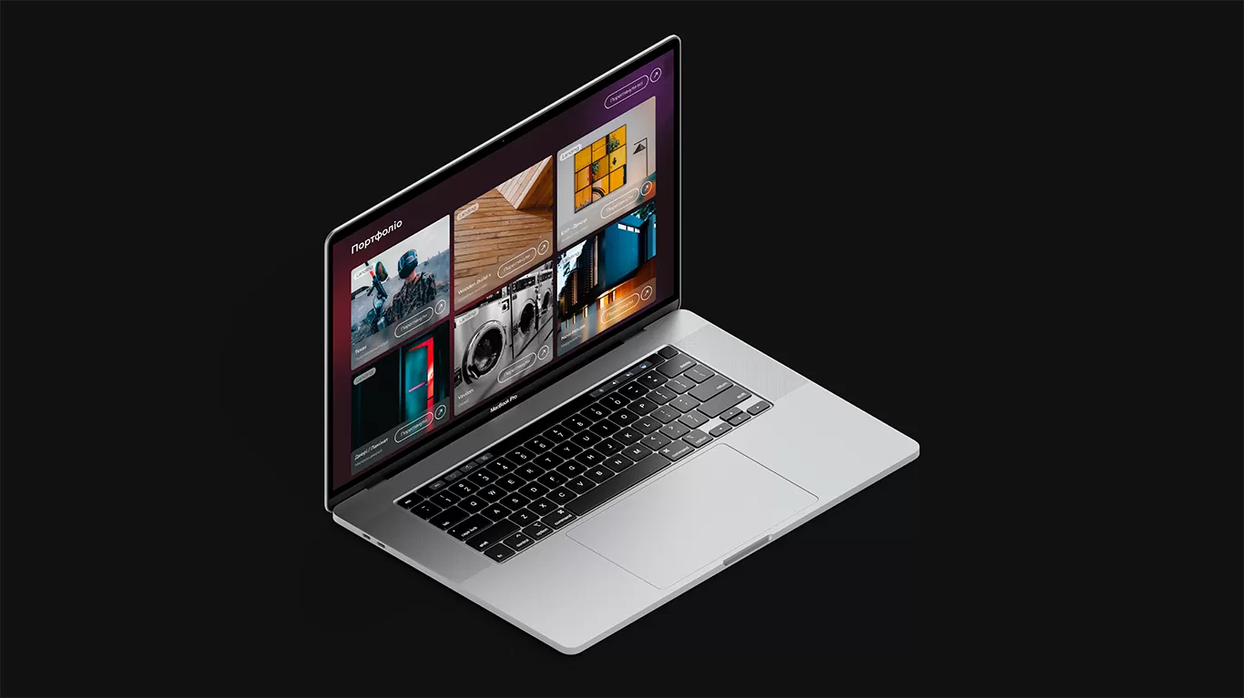 Розробка UI/UX дизайну для веб студія - Romanow Web Studio