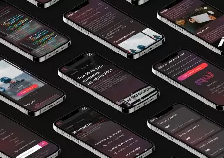 Розробка UI/UX дизайну для веб студія - Romanow Web Studio